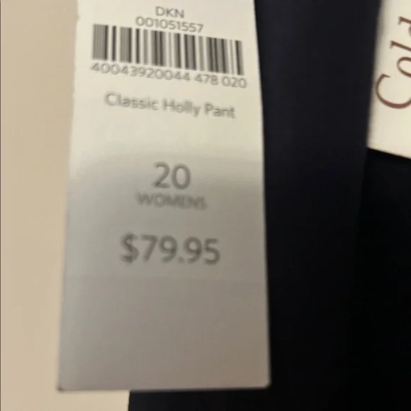 Coldwater Creek polyester/ rayon side zip black dress pants new/tags size 20 - Picture 4 of 7